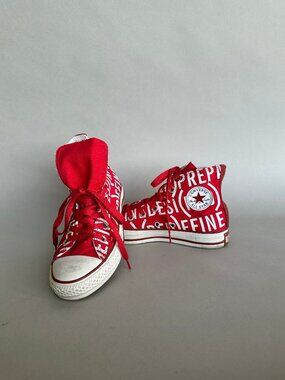 Converse (RED) Chuck High Top Sneakers! Size 4M, 6W